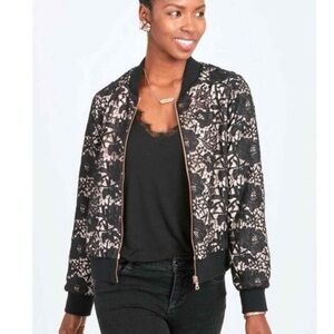 Stella & Dot Danielle Lace Bomber